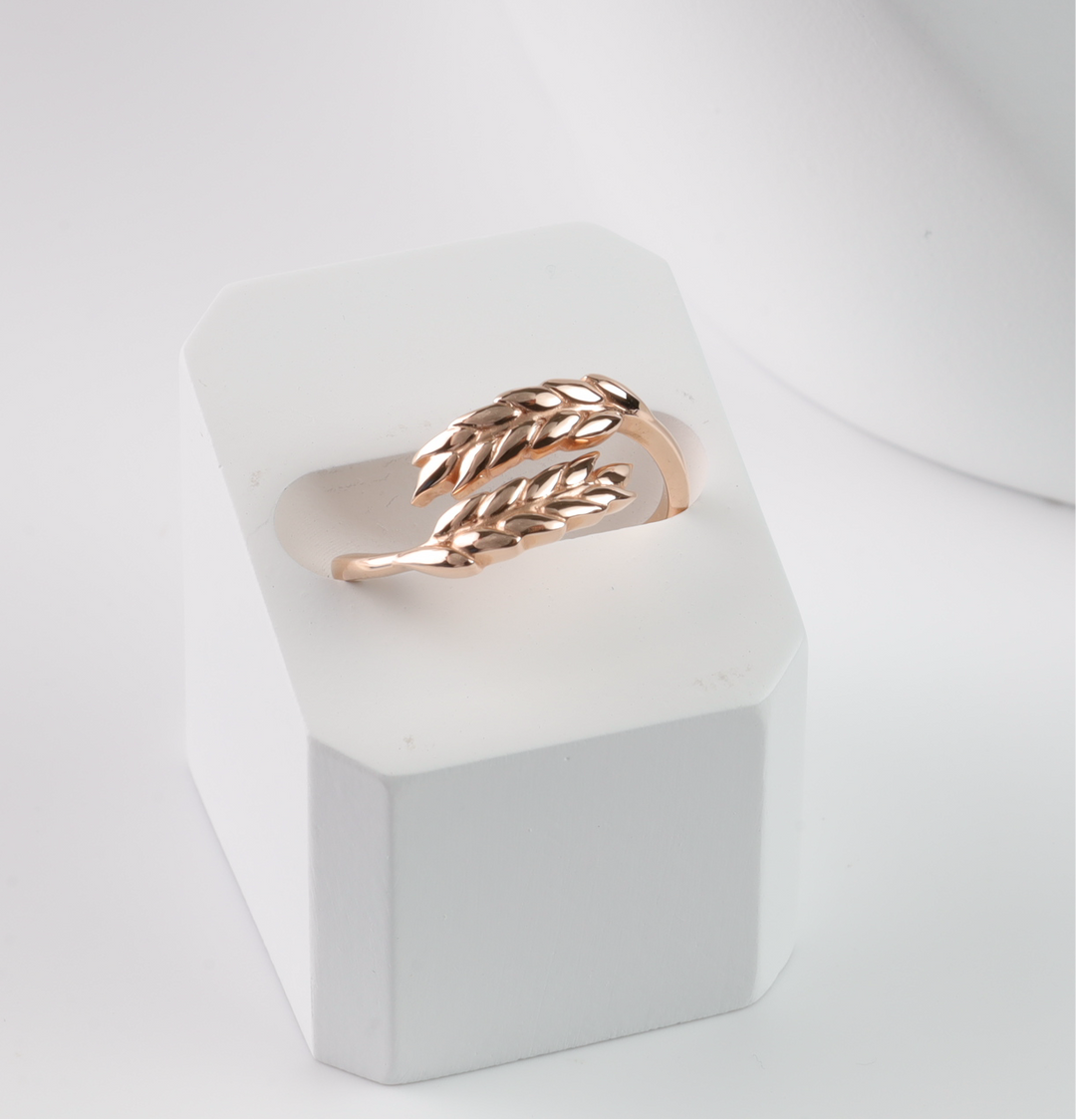 Gold Ring Wheat Ears - Ukrainian Jewelry
