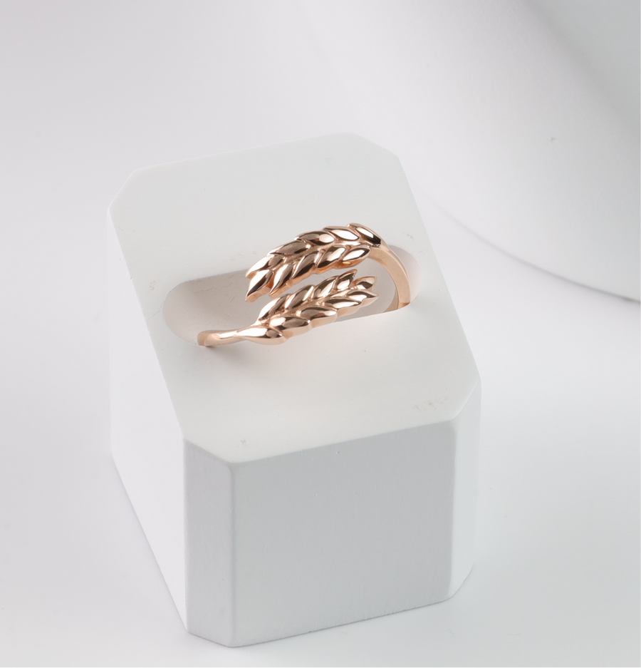 Gold Ring Wheat Ears - Ukrainian Jewelry
