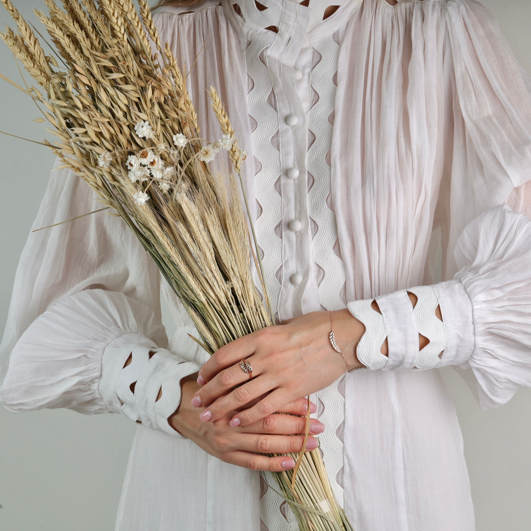 Gold Ring Wheat Ears - Ukrainian Jewelry