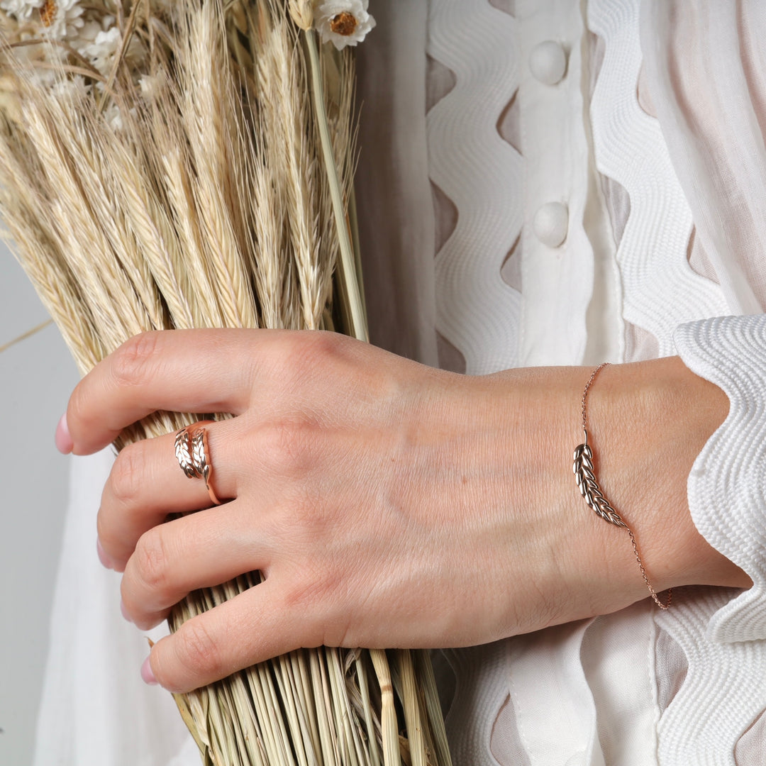 Gold Ring Wheat Ears - Ukrainian Jewelry