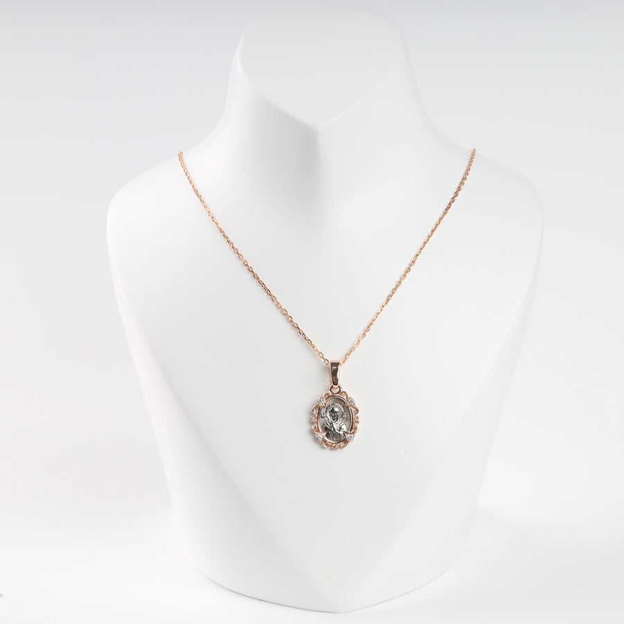 Pendant with the Mother of God | Gold 585 - Ukrainian Jewelry