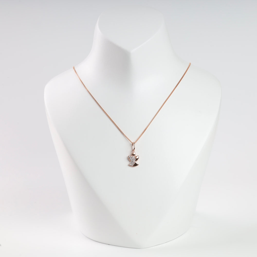 Angel’s love Pendant | 14K Rose gold (585) - Ukrainian Jewelry