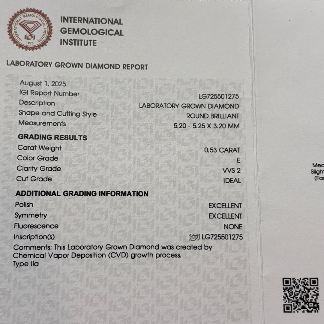 Screw Back Earrings | Lab Diamonds 1.05 Ct. E VVS2