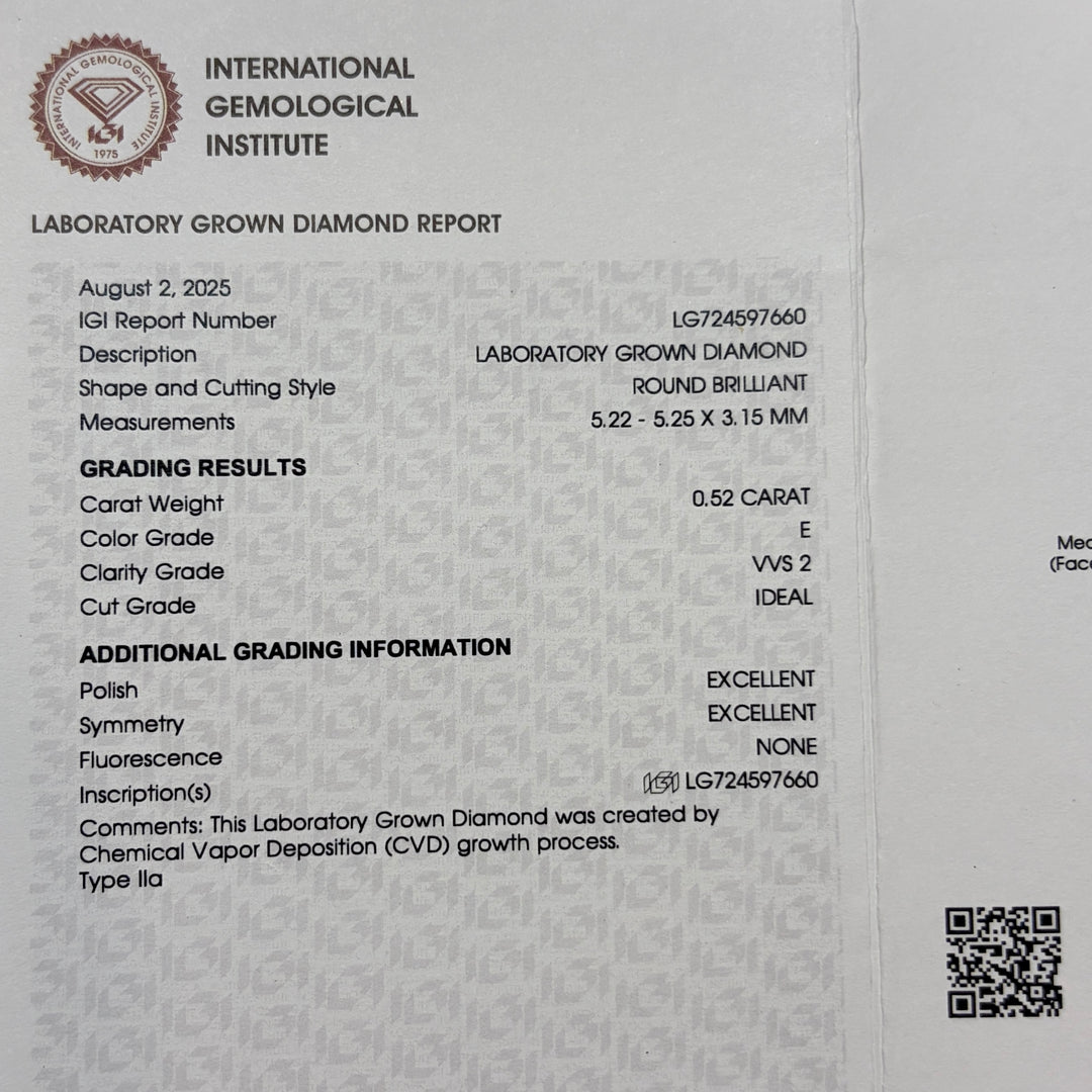 Screw Back Earrings | Lab Diamonds 1.05 Ct. E VVS2