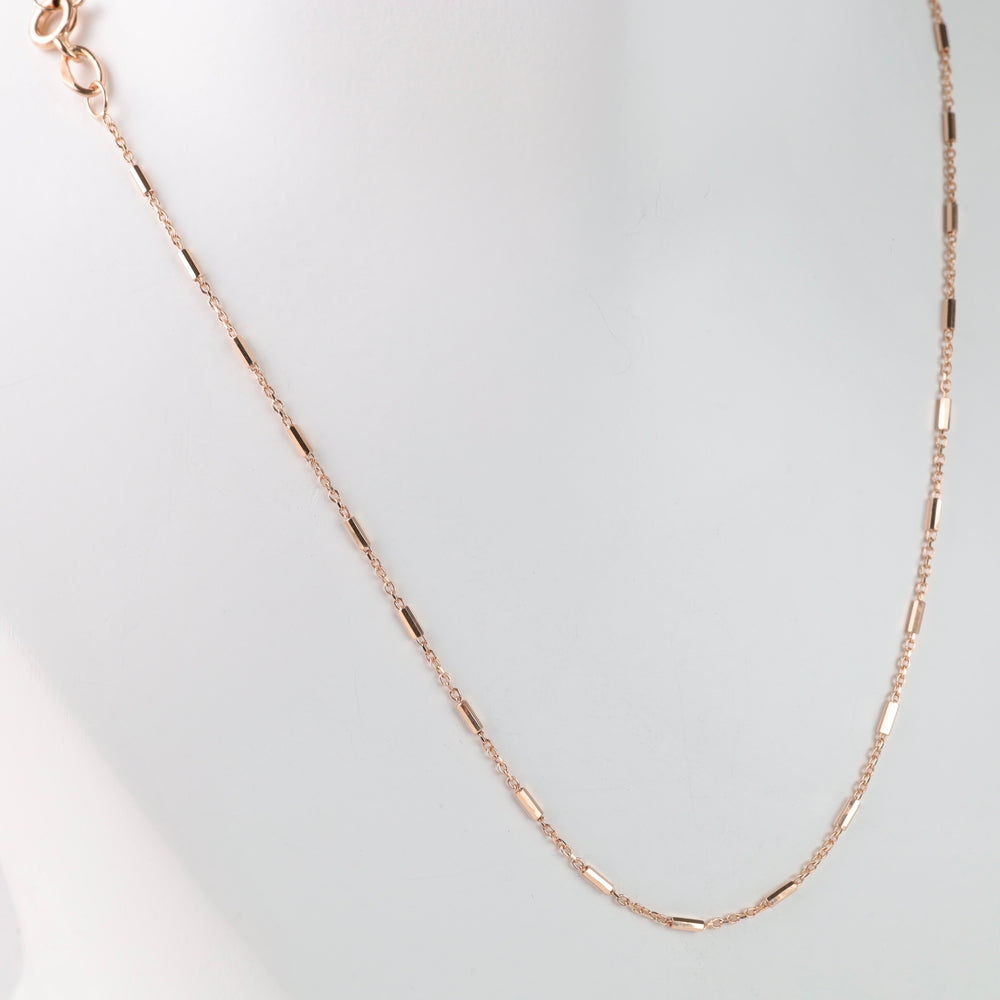 Anchor chain necklace with inserts | 585 Gold (14K) - Ukrainian Jewelry