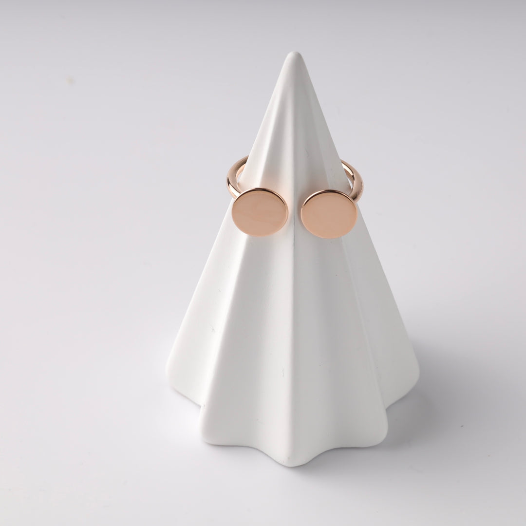 Coins Open Ring | 14K Rose gold (585) - Ukrainian Jewelry