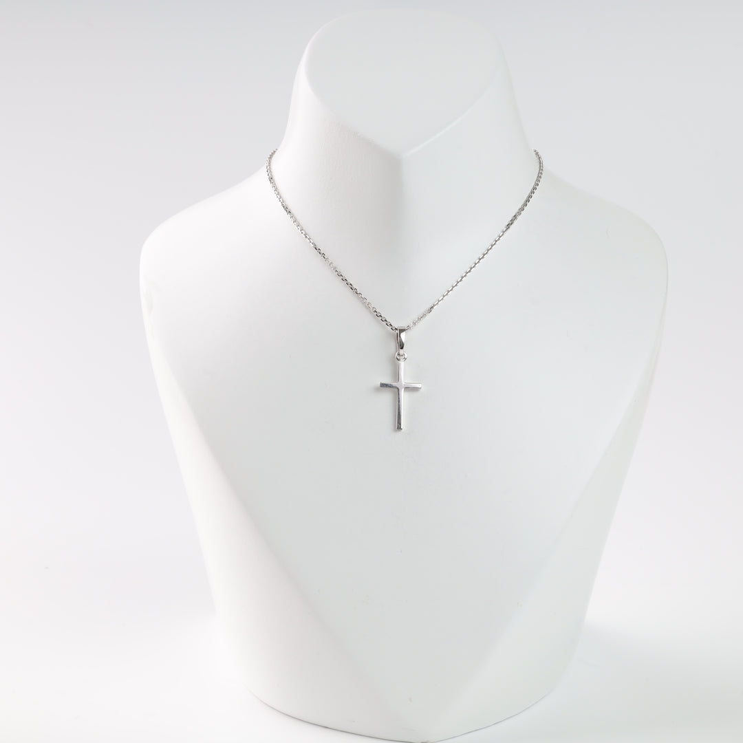 Cross of Purity | White Gold 585 (14K) - Ukrainian Jewelry