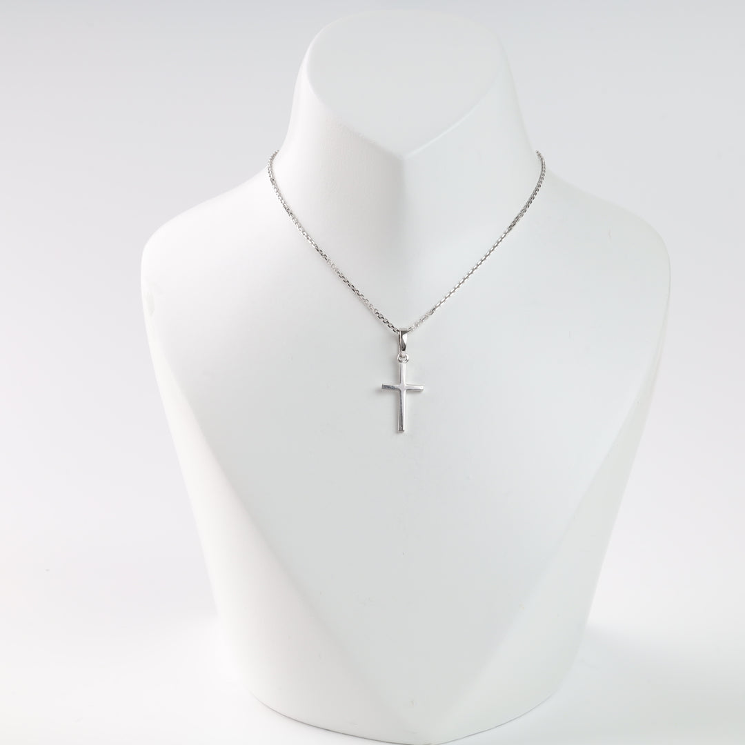 Cross of Purity | White Gold 585 (14K) - Ukrainian Jewelry