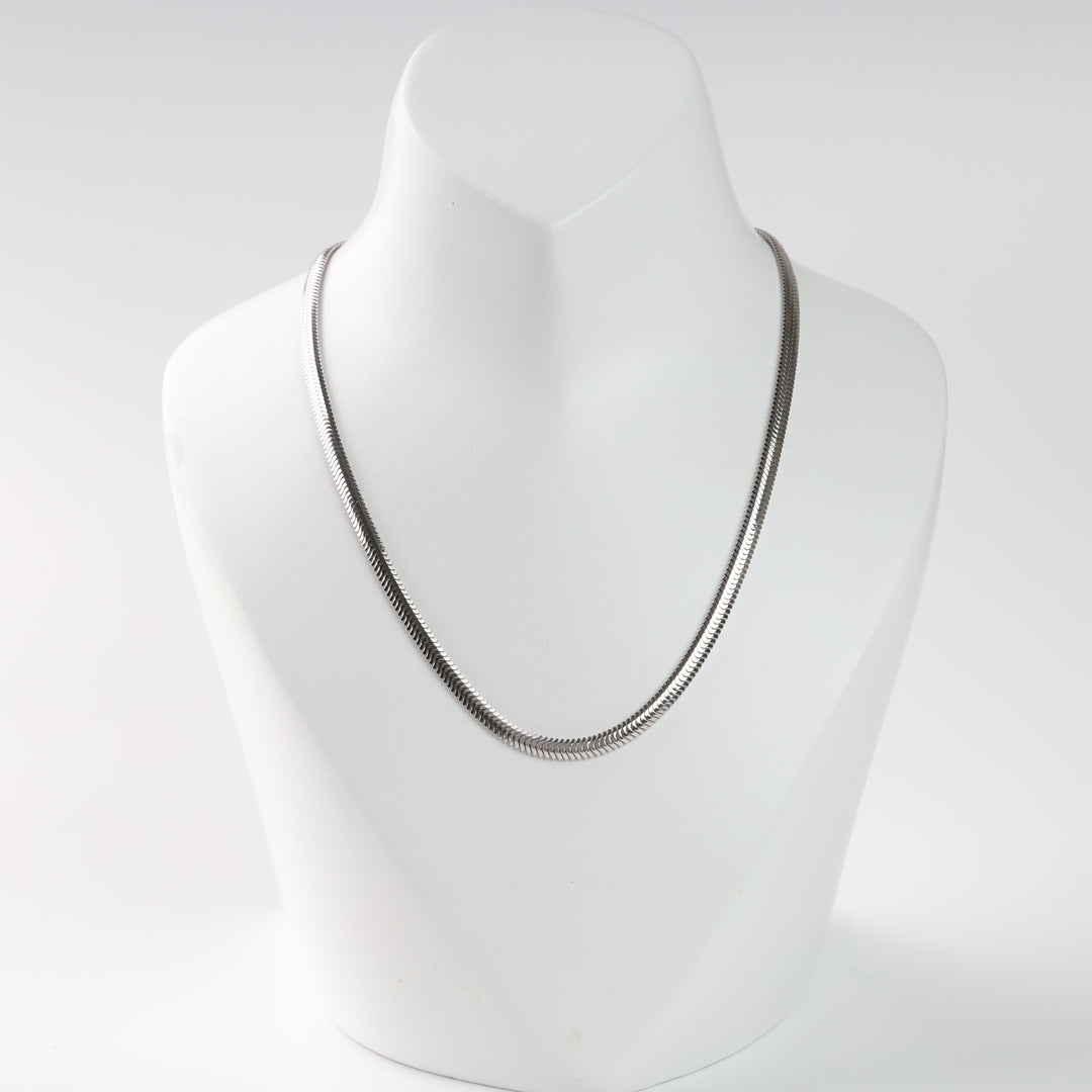 Snake chain | White Gold 585 (14K) - Ukrainian Jewelry