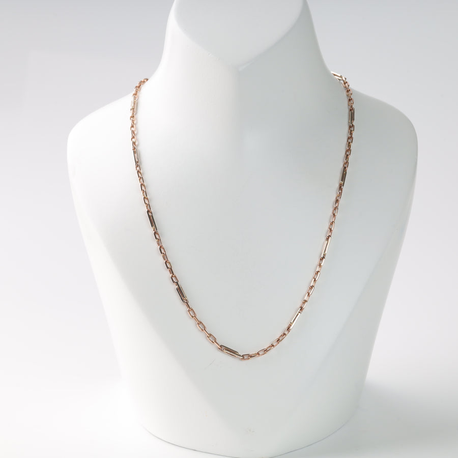 Gold Chain "Combined Weave" | Rose Gold 585 (14K) - Ukrainian Jewelry