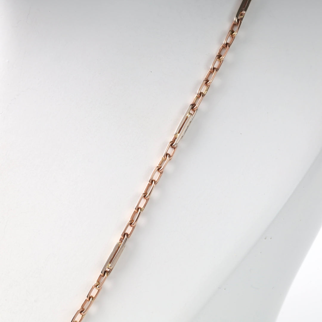 Gold Chain "Combined Weave" | Rose Gold 585 (14K) - Ukrainian Jewelry