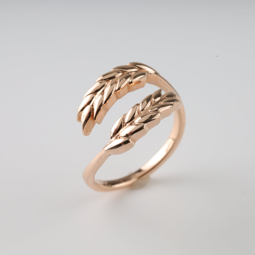 Gold Ring Wheat Ears - Ukrainian Jewelry