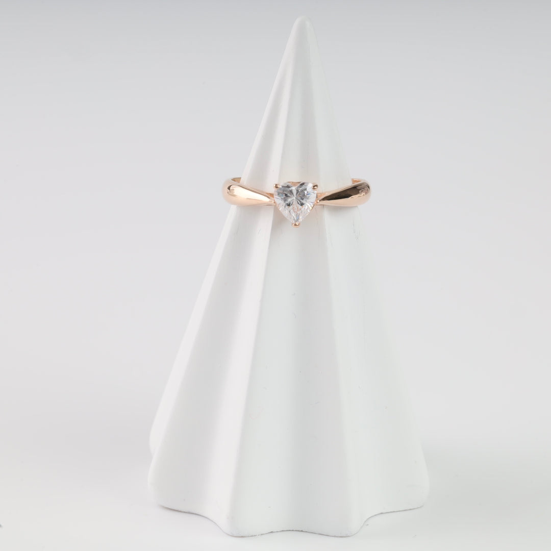 Heart Ring | 14K Rose Gold (585) - Ukrainian Jewelry
