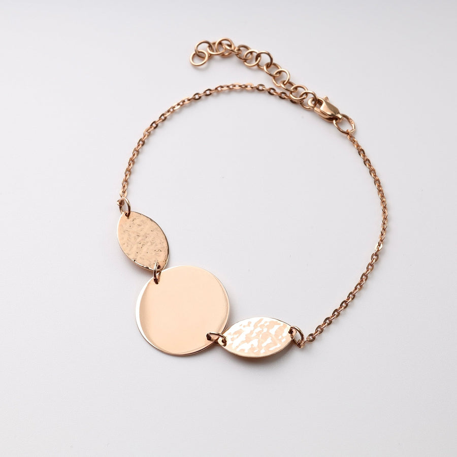 Coins Bracelet | 14K Rose gold (585) - Ukrainian Jewelry