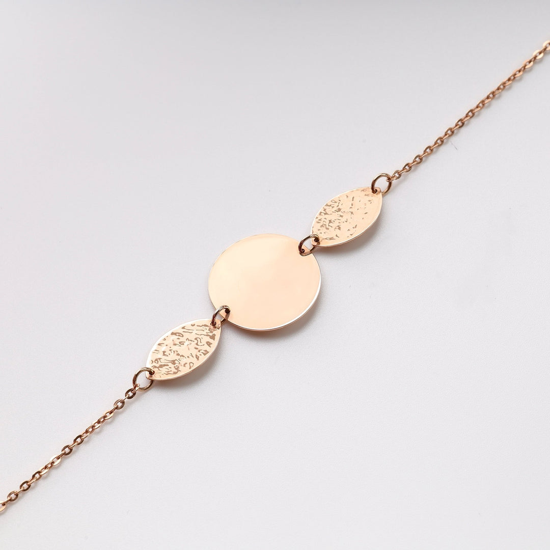 Coins Bracelet | 14K Rose gold (585) - Ukrainian Jewelry