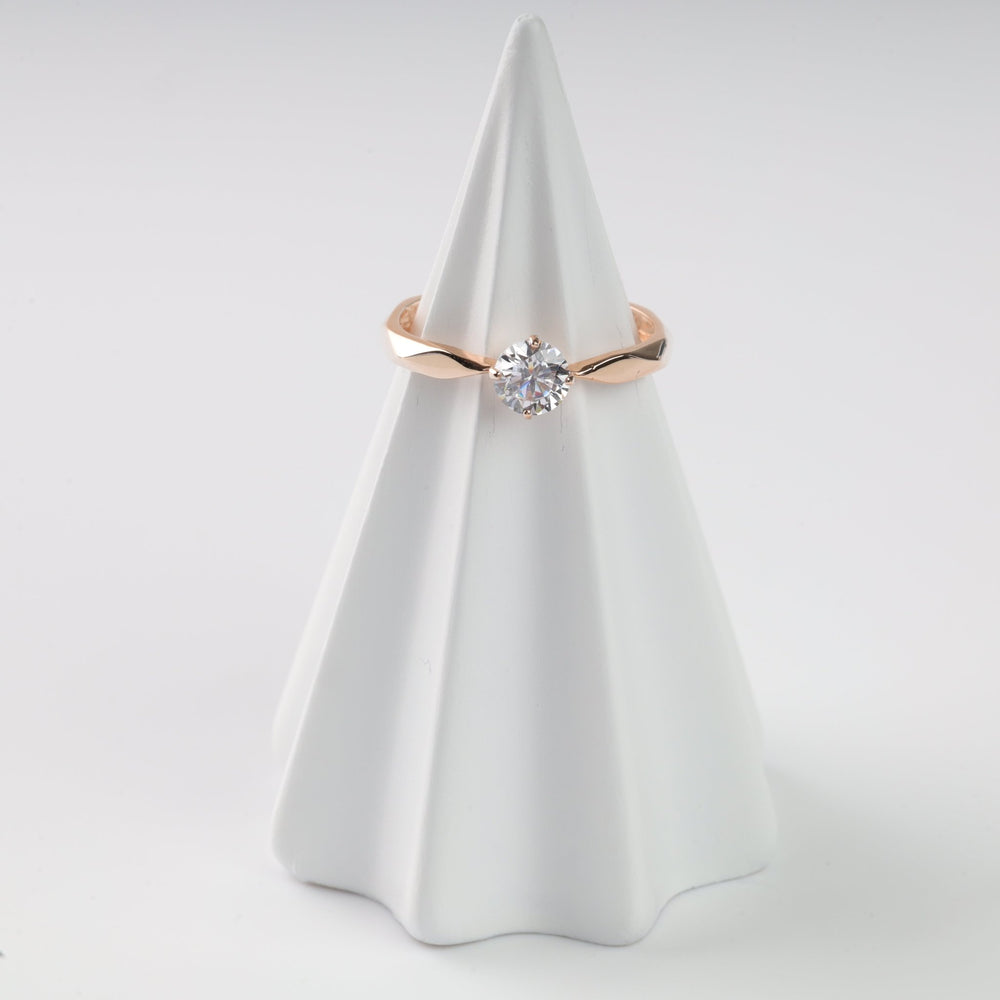 Ring "Geometry of Love" | 14K Rose Gold (585) - Ukrainian Jewelry