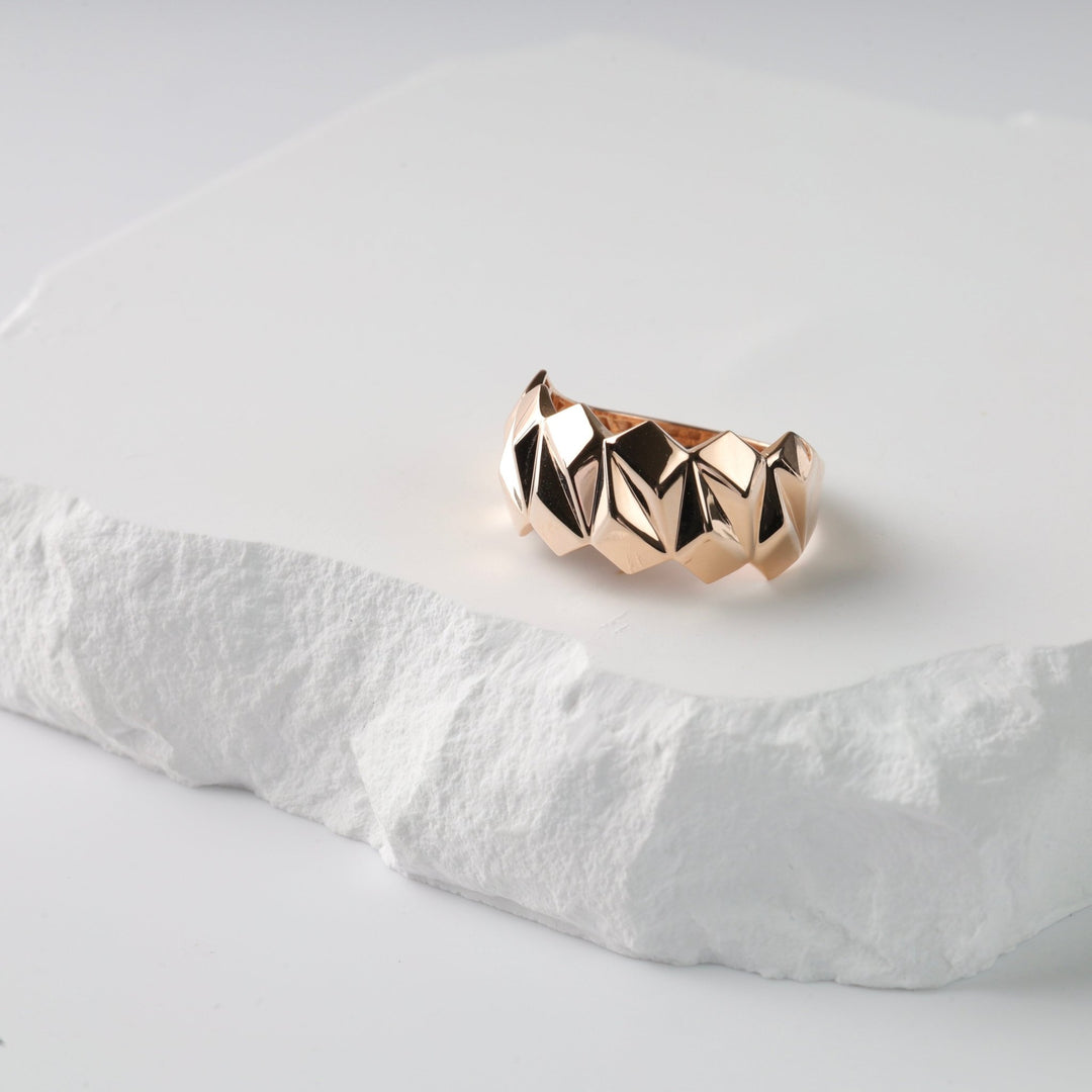 Gravity Ring | 14K Rose gold (585) - Ukrainian Jewelry