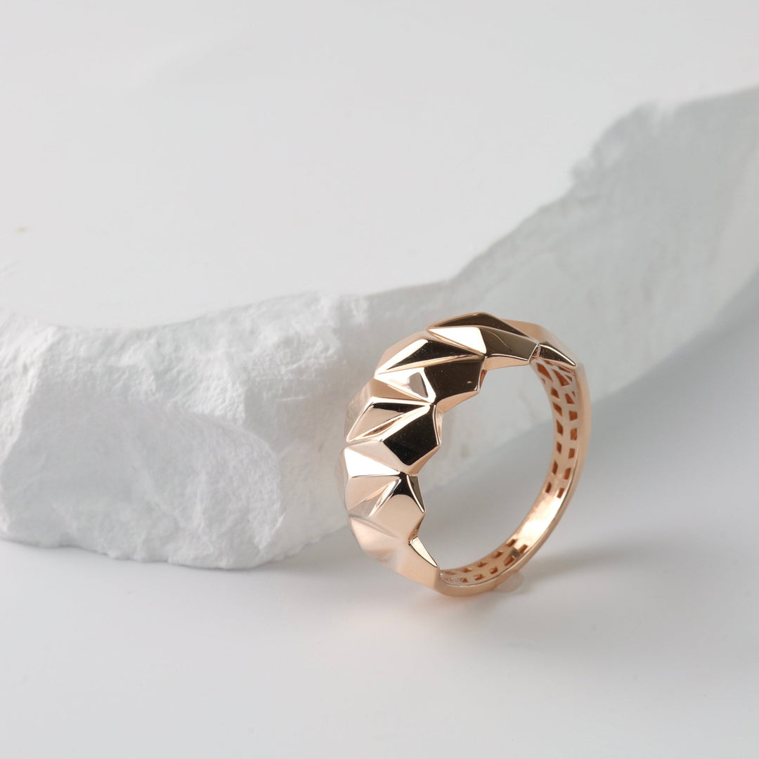 Gravity Ring | 14K Rose gold (585) - Ukrainian Jewelry