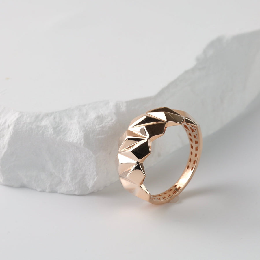 Gravity Ring | 14K Rose gold (585) - Ukrainian Jewelry