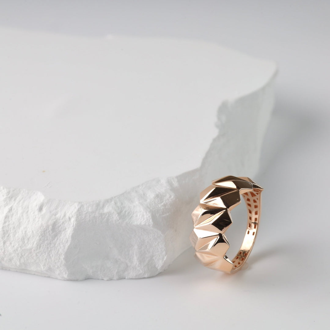 Gravity Ring | 14K Rose gold (585) - Ukrainian Jewelry
