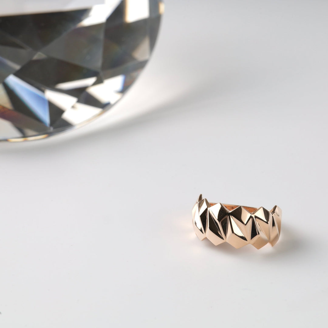 Gravity Ring | 14K Rose gold (585) - Ukrainian Jewelry