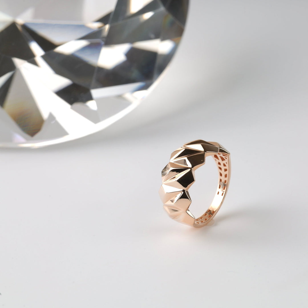 Gravity Ring | 14K Rose gold (585) - Ukrainian Jewelry
