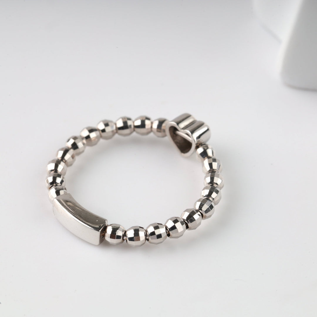 "With You" Ring | 14K White Gold (585) - Ukrainian Jewelry