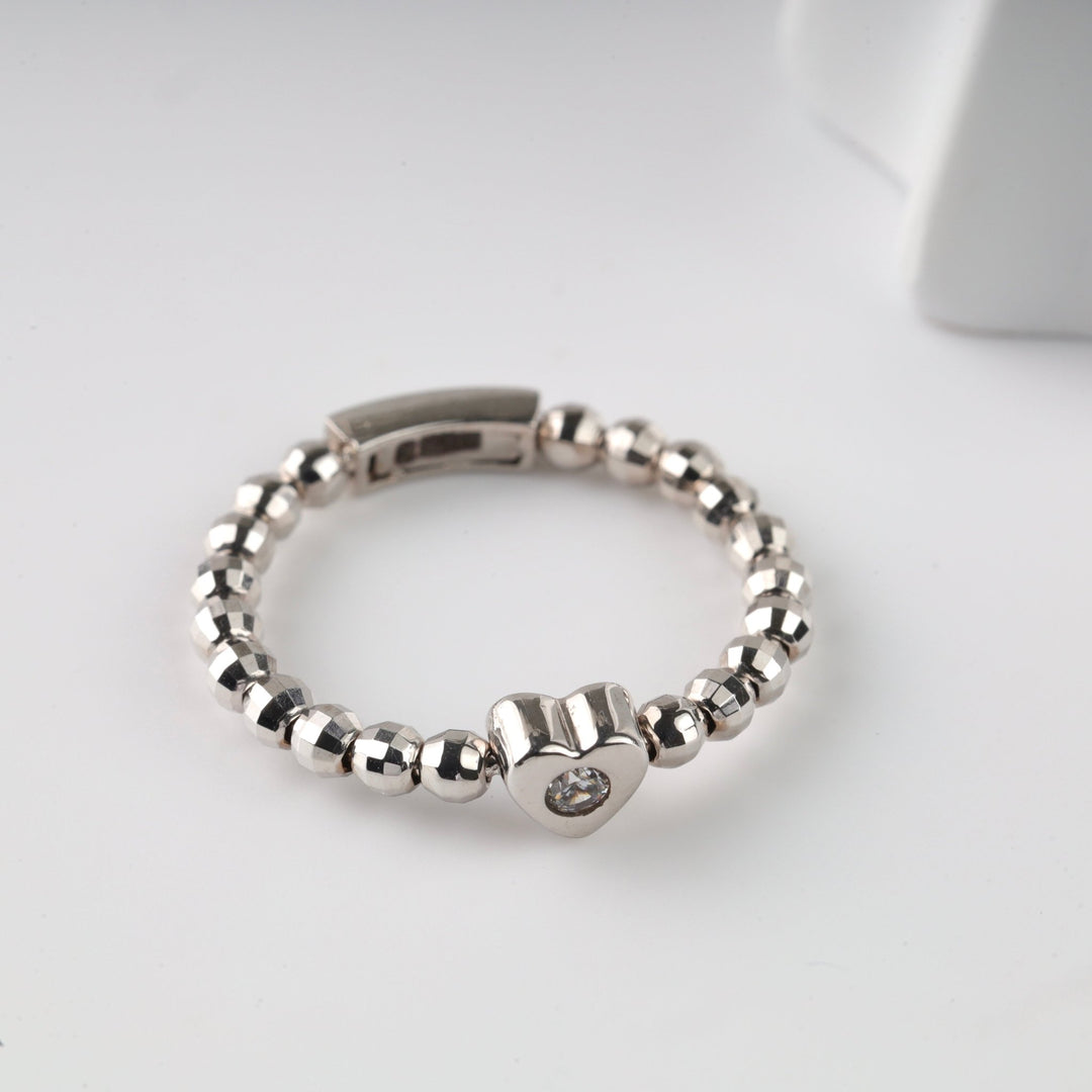 "With You" Ring | 14K White Gold (585) - Ukrainian Jewelry