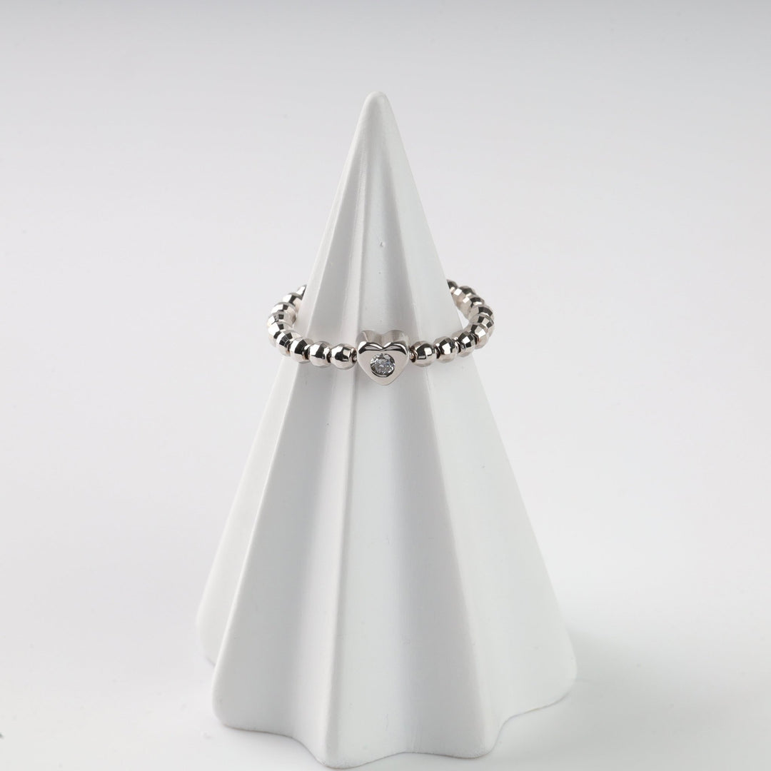 "With You" Ring | 14K White Gold (585) - Ukrainian Jewelry