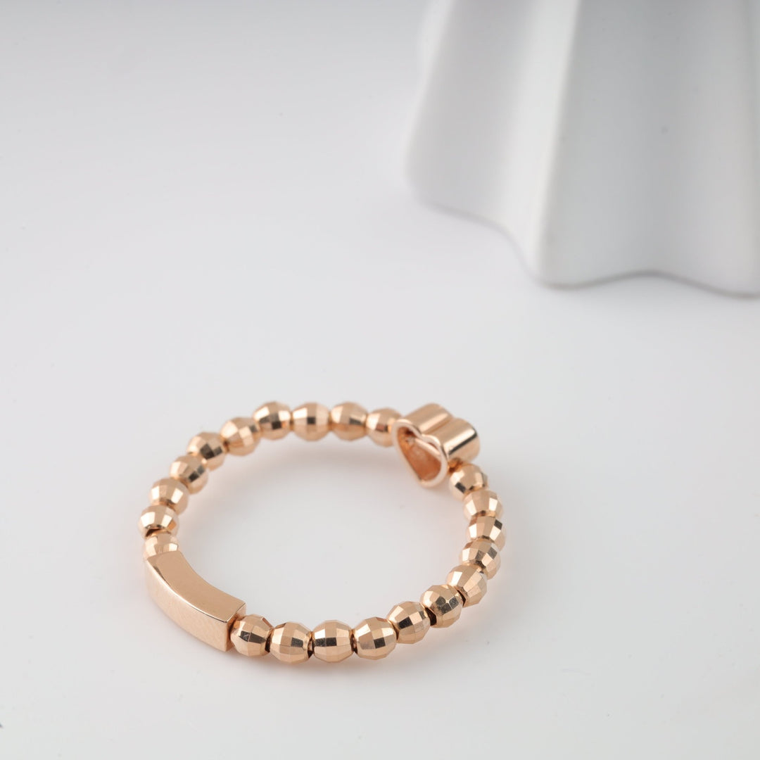 Ring "With You" | 14K Rose Gold (585) - Ukrainian Jewelry