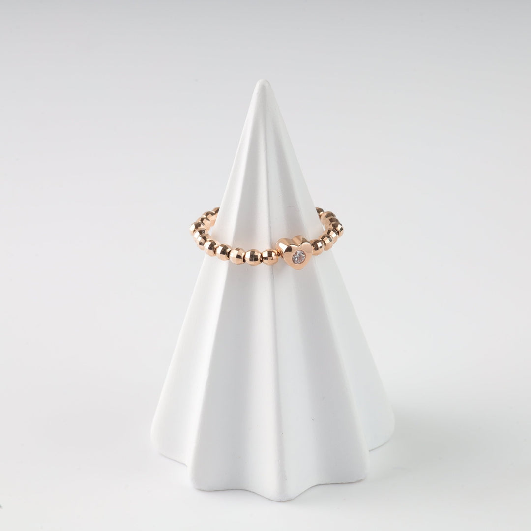 Ring "With You" | 14K Rose Gold (585) - Ukrainian Jewelry