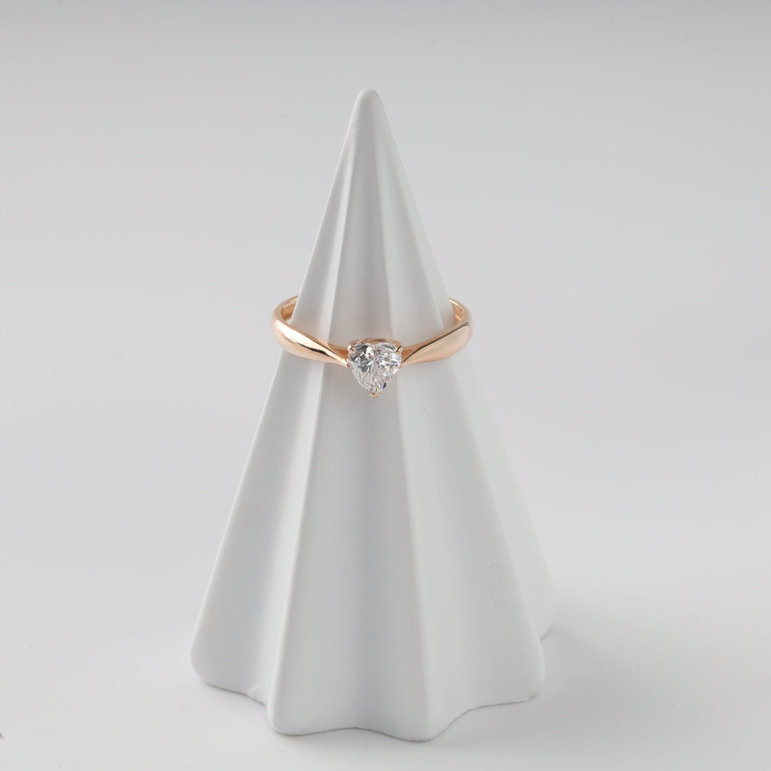Heart Ring | 14K Rose Gold (585) - Ukrainian Jewelry
