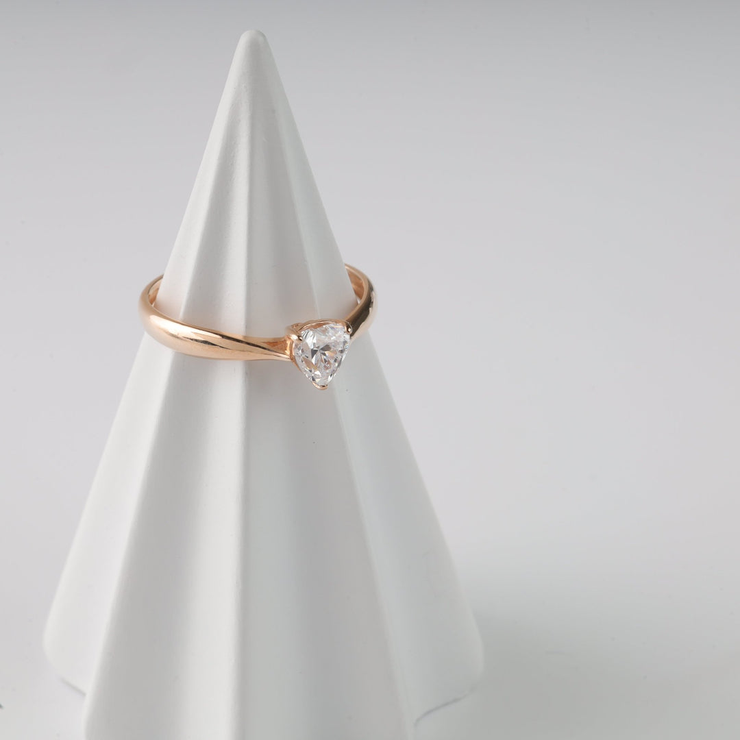 Heart Ring | 14K Rose Gold (585) - Ukrainian Jewelry