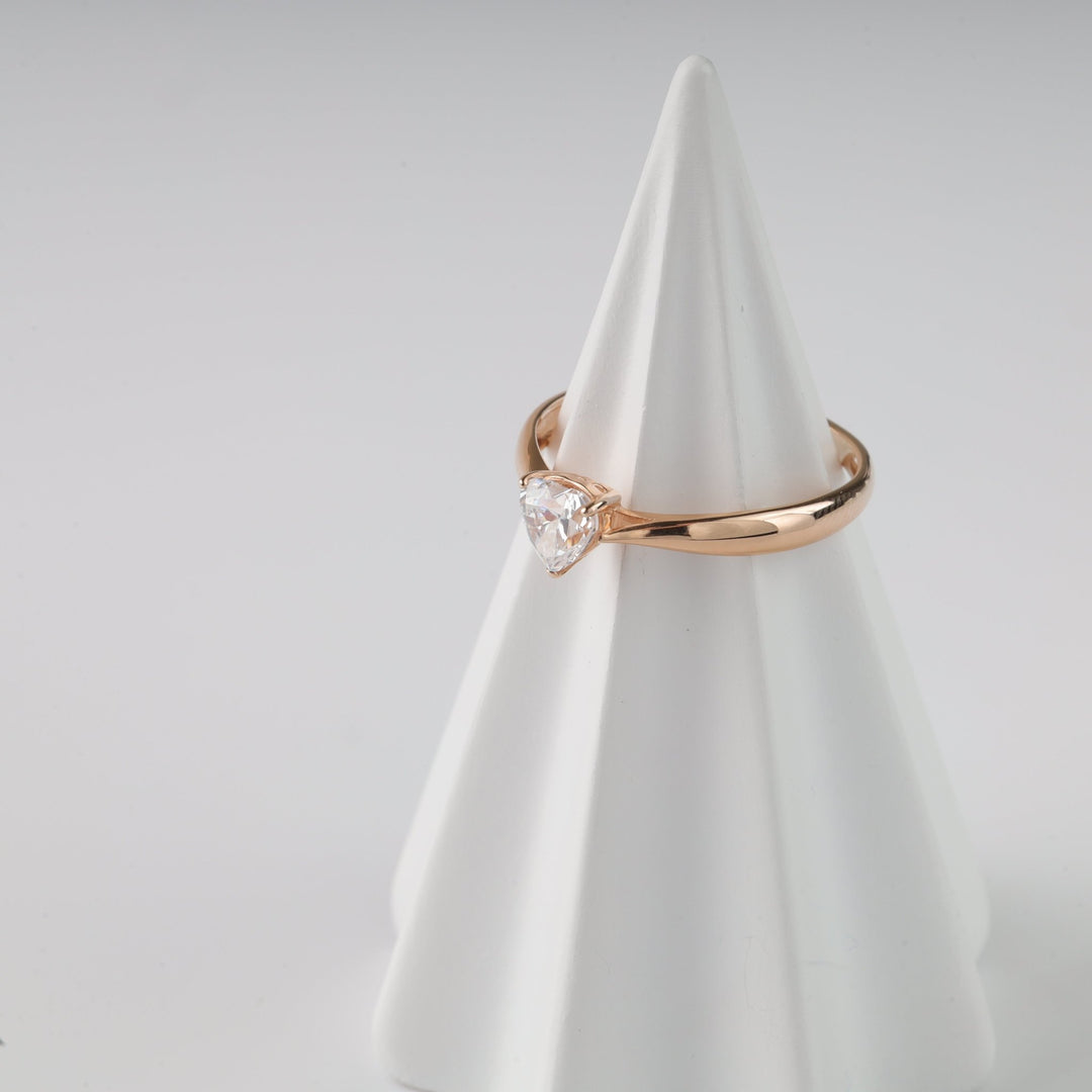 Heart Ring | 14K Rose Gold (585) - Ukrainian Jewelry