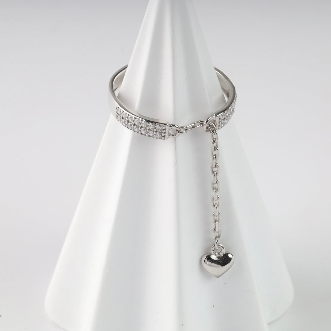 Ring The Secret of Love | 14K White Gold (585) - Ukrainian Jewelry