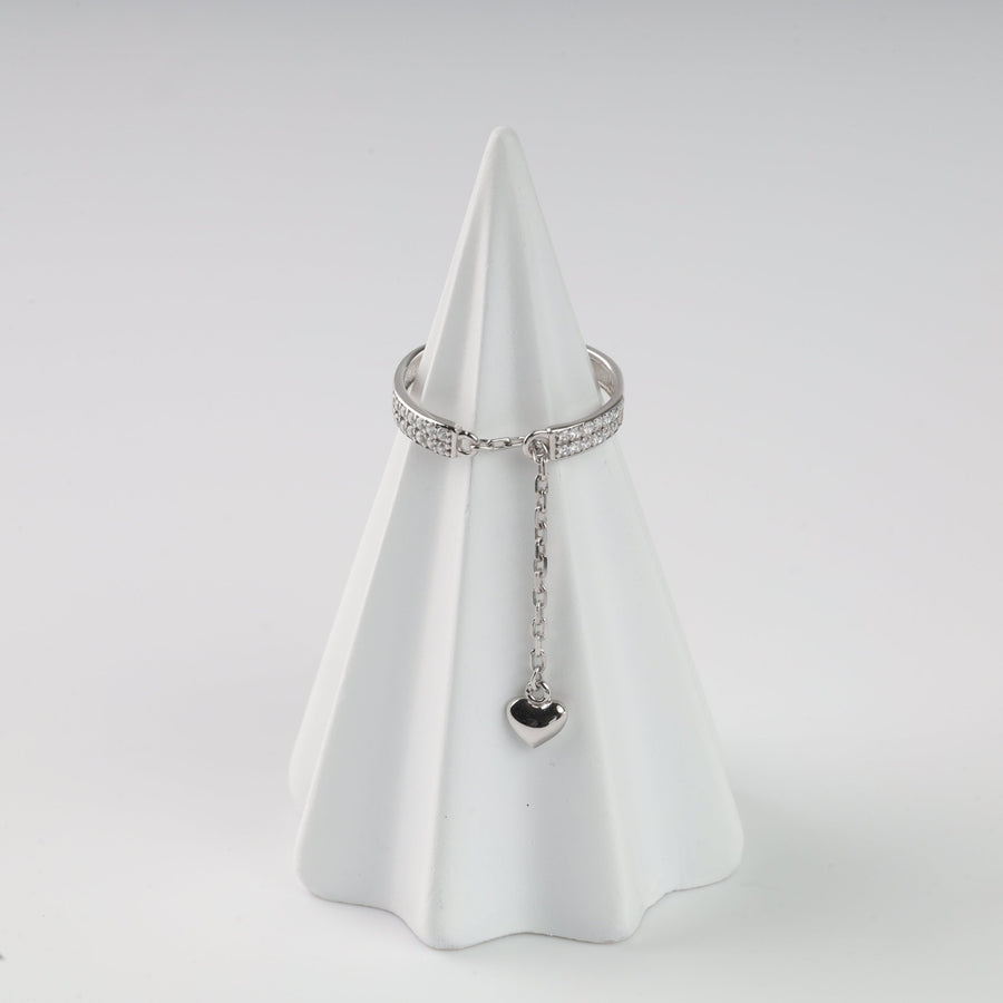 Ring The Secret of Love | 14K White Gold (585) - Ukrainian Jewelry