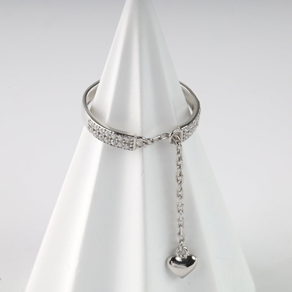 Ring The Secret of Love | 14K White Gold (585) - Ukrainian Jewelry