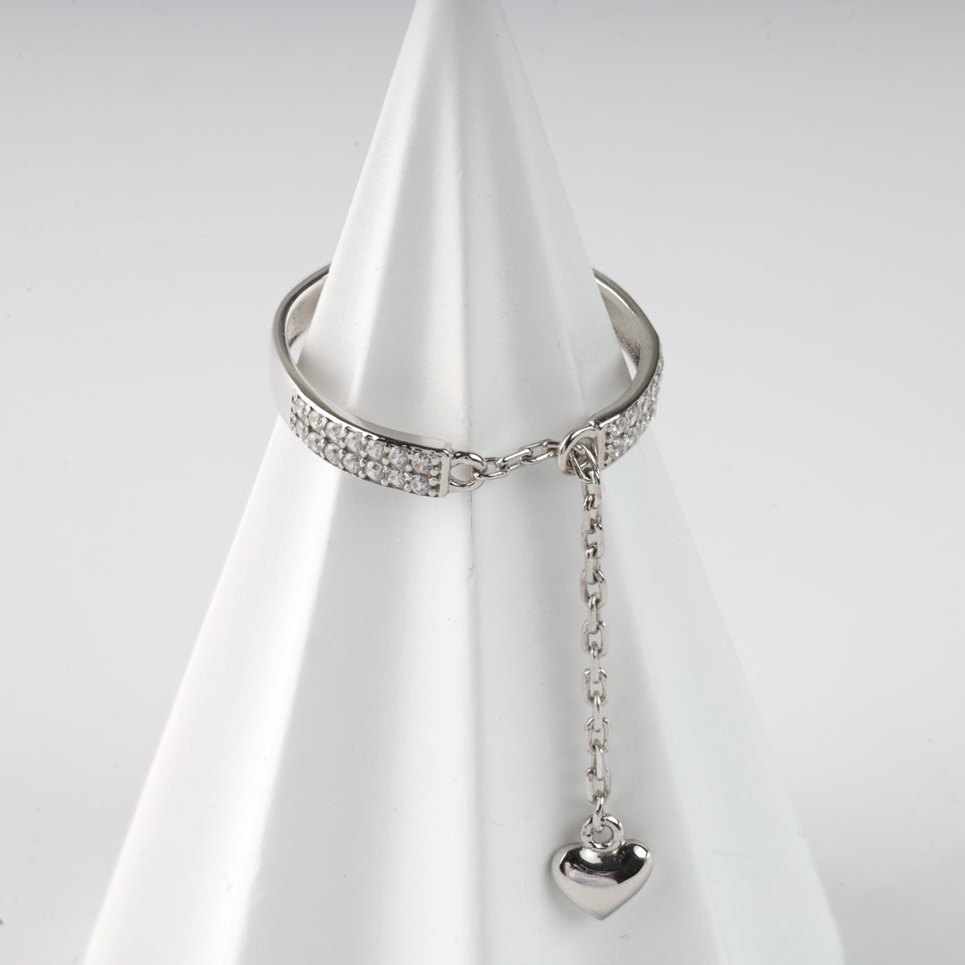 Ring The Secret of Love | 14K White Gold (585) - Ukrainian Jewelry