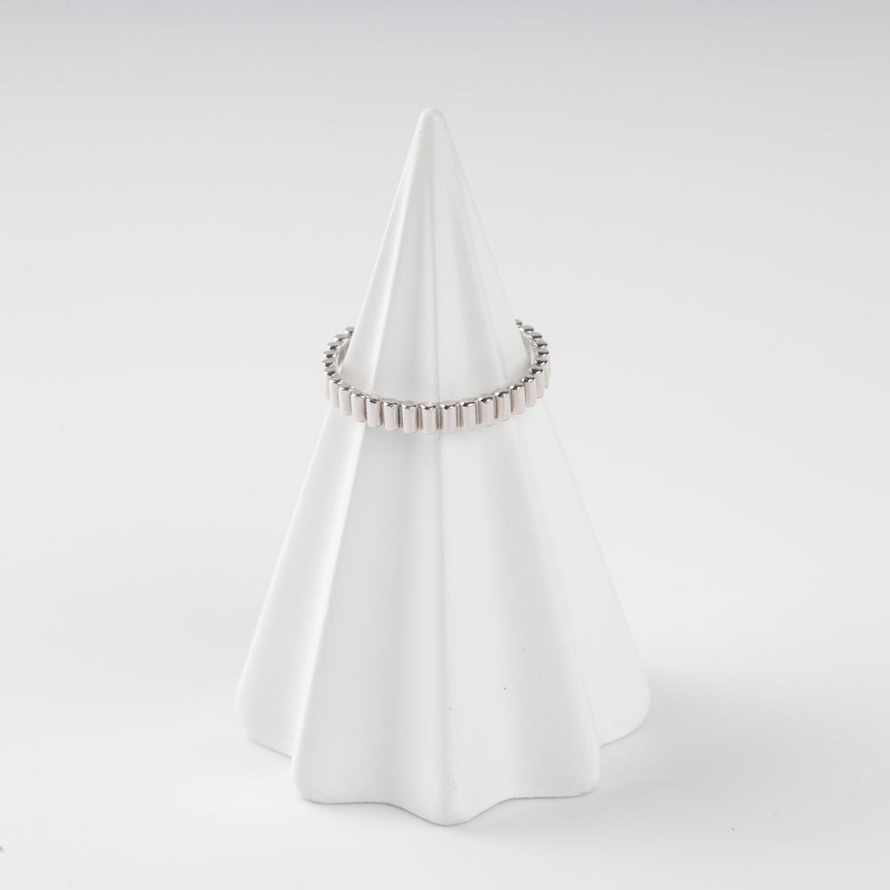 Ring "Style" | 14K White Gold (585) - Ukrainian Jewelry