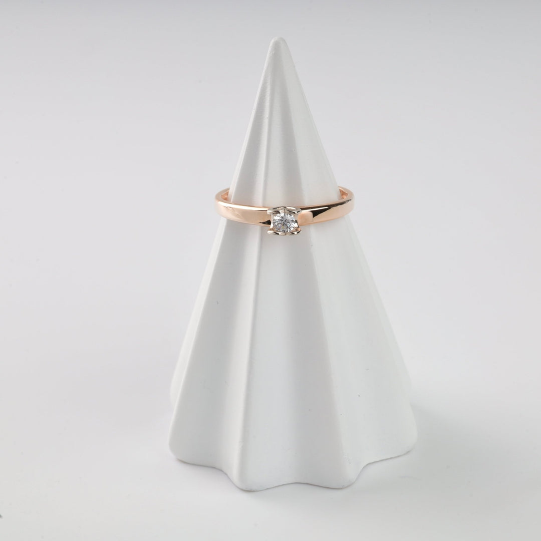 "Heart to Heart" Ring | 14K Rose Gold (585) - Ukrainian Jewelry