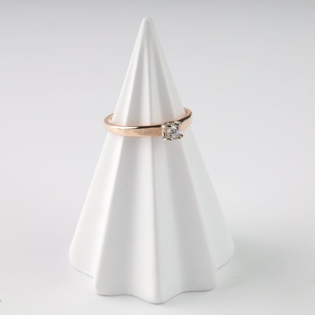 "Heart to Heart" Ring | 14K Rose Gold (585) - Ukrainian Jewelry