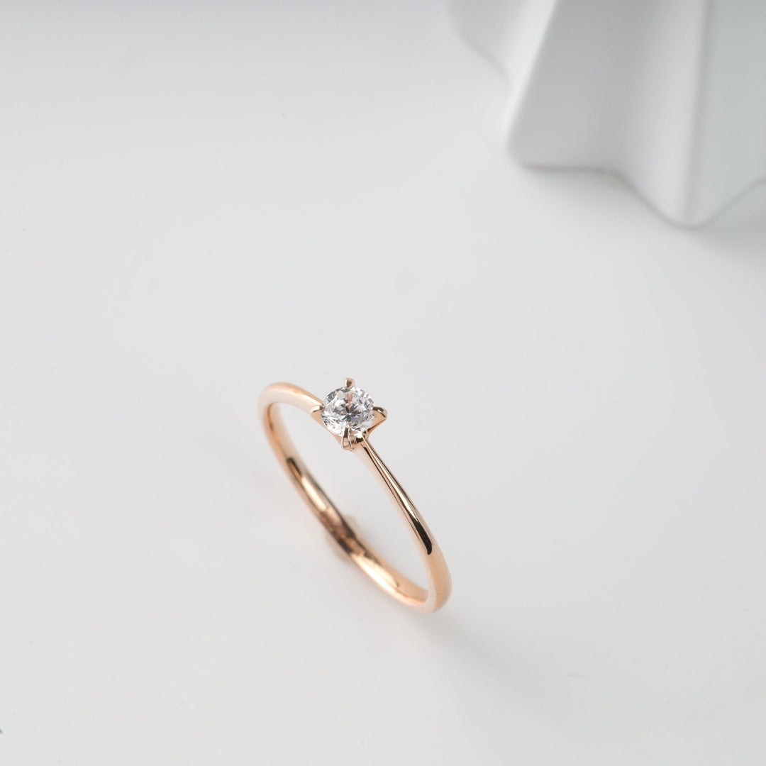 "Promise of the Heart" Ring | 14K Rose Gold (585) - Ukrainian Jewelry