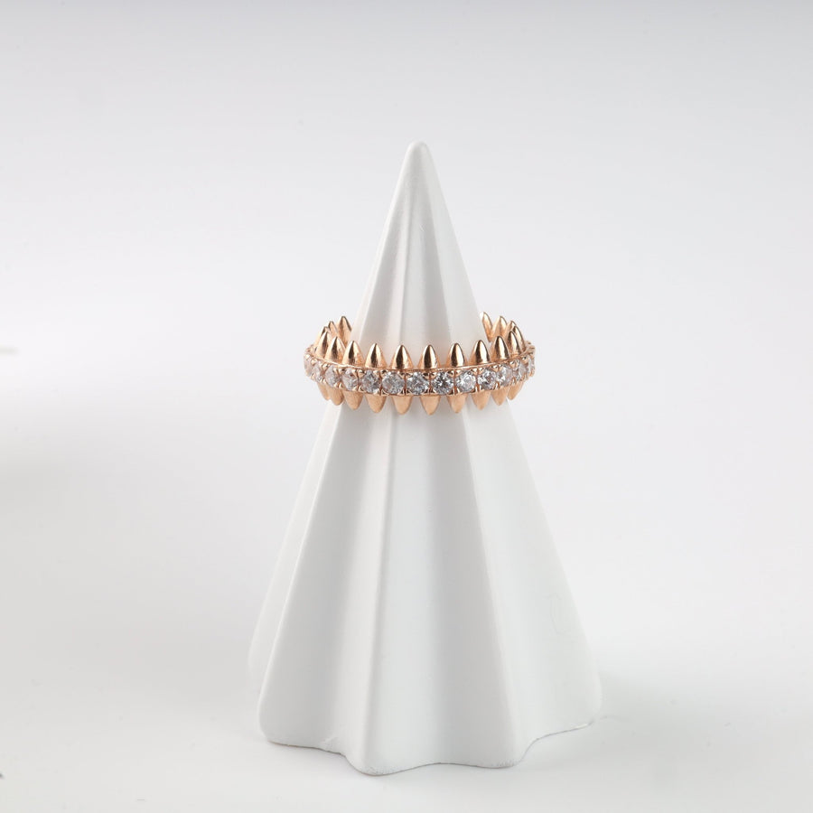 Petal Spikes Ring | 14K Rose Gold (585) - Ukrainian Jewelry