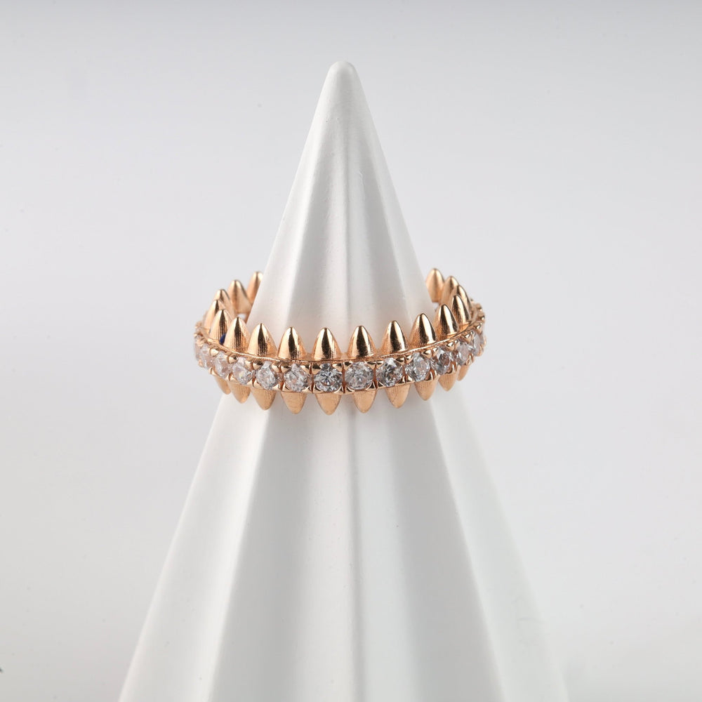 Petal Spikes Ring | 14K Rose Gold (585) - Ukrainian Jewelry