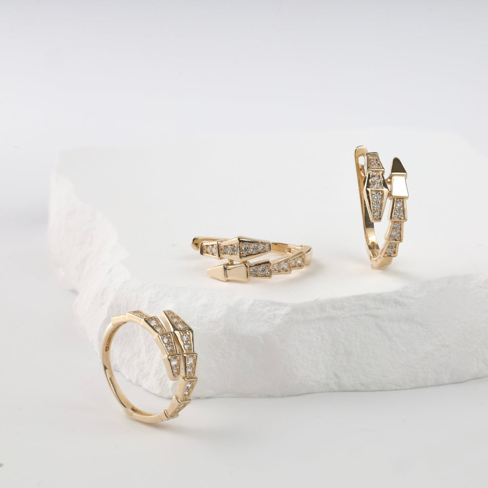 Snake Ring | 14K Gold (585) - Ukrainian Jewelry