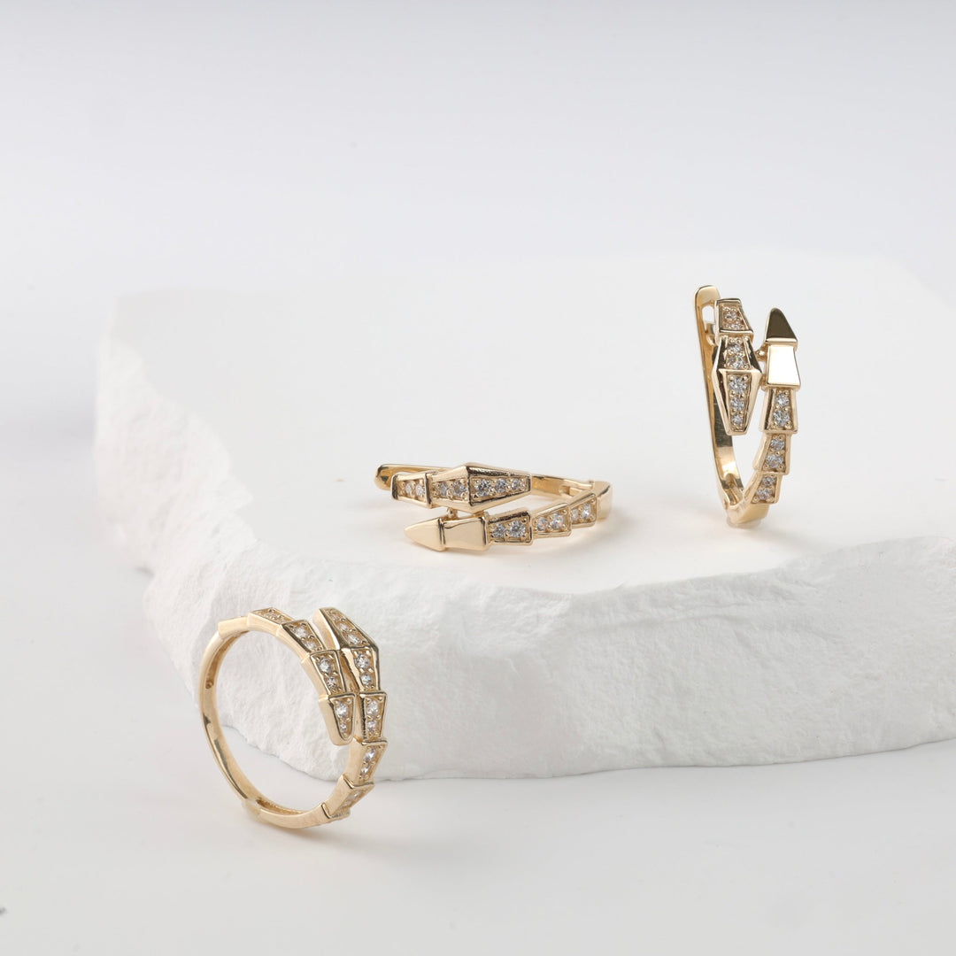 Snake Ring | 14K Gold (585) - Ukrainian Jewelry
