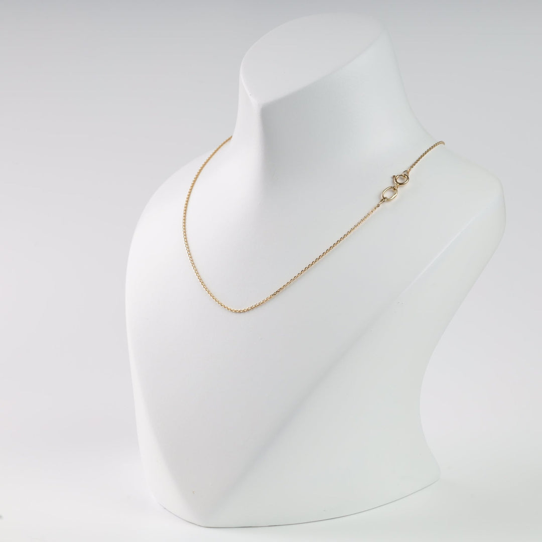 Sapphire Heart of Ukraine Necklace | 14K Gold-White Gold (585) - Ukrainian Jewelry