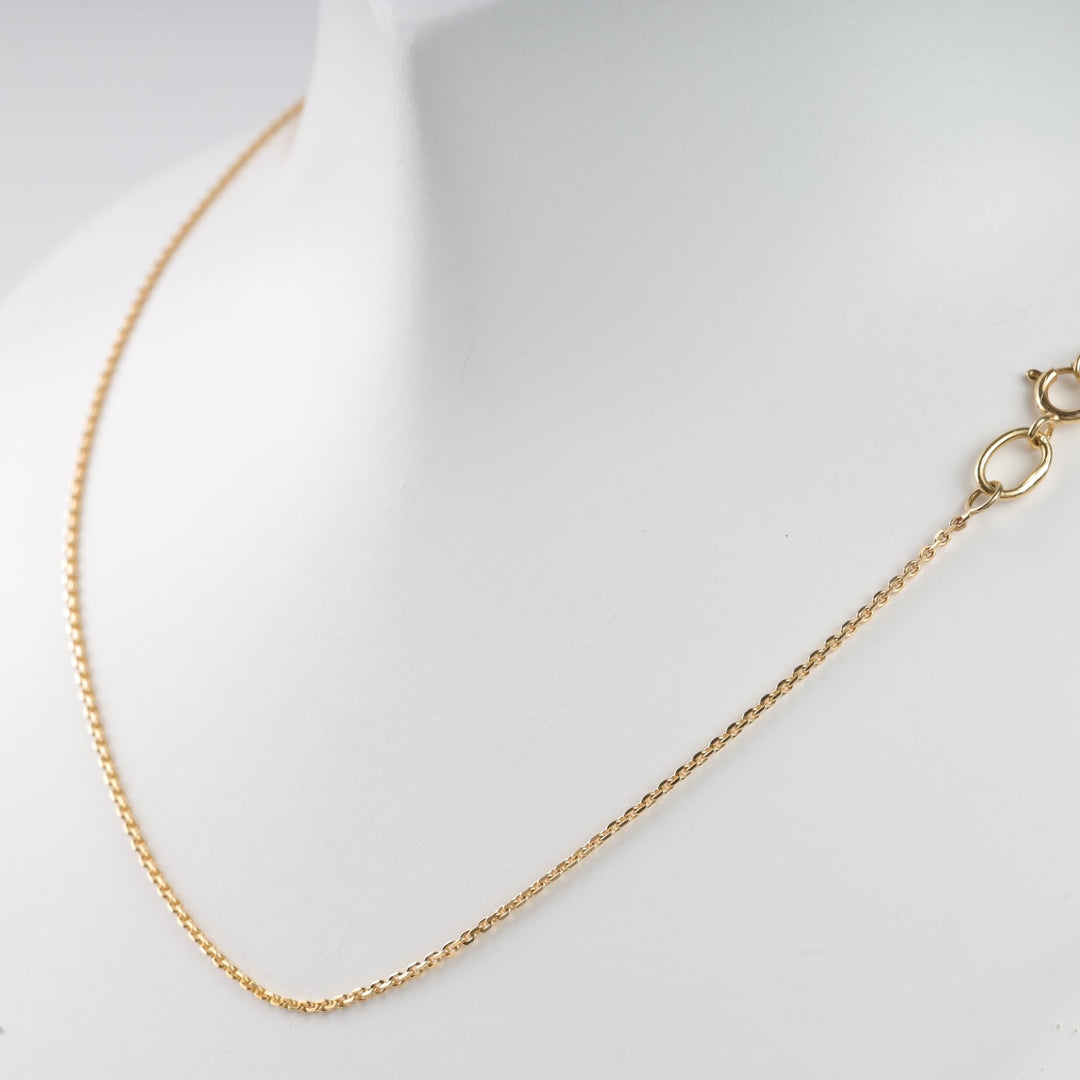 Sapphire Heart of Ukraine Necklace | 14K Gold-White Gold (585) - Ukrainian Jewelry