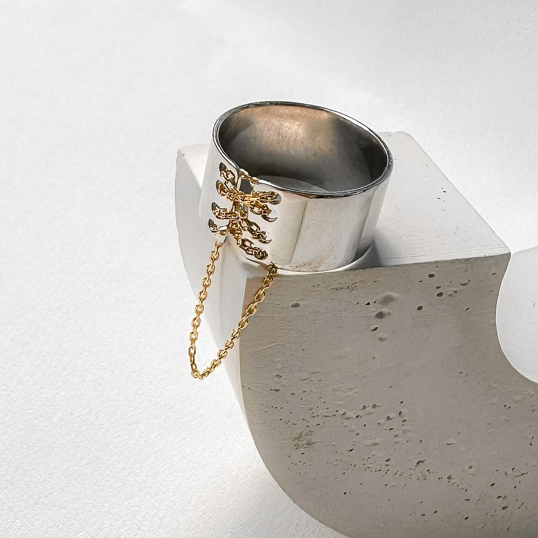 Ring "Corset" | Sterling Silver 925 - Ukrainian Jewelry