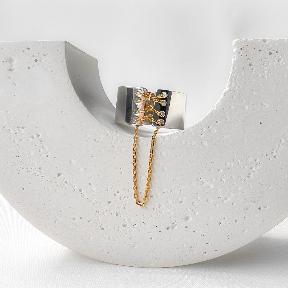 Ring "Corset" | Sterling Silver 925 - Ukrainian Jewelry